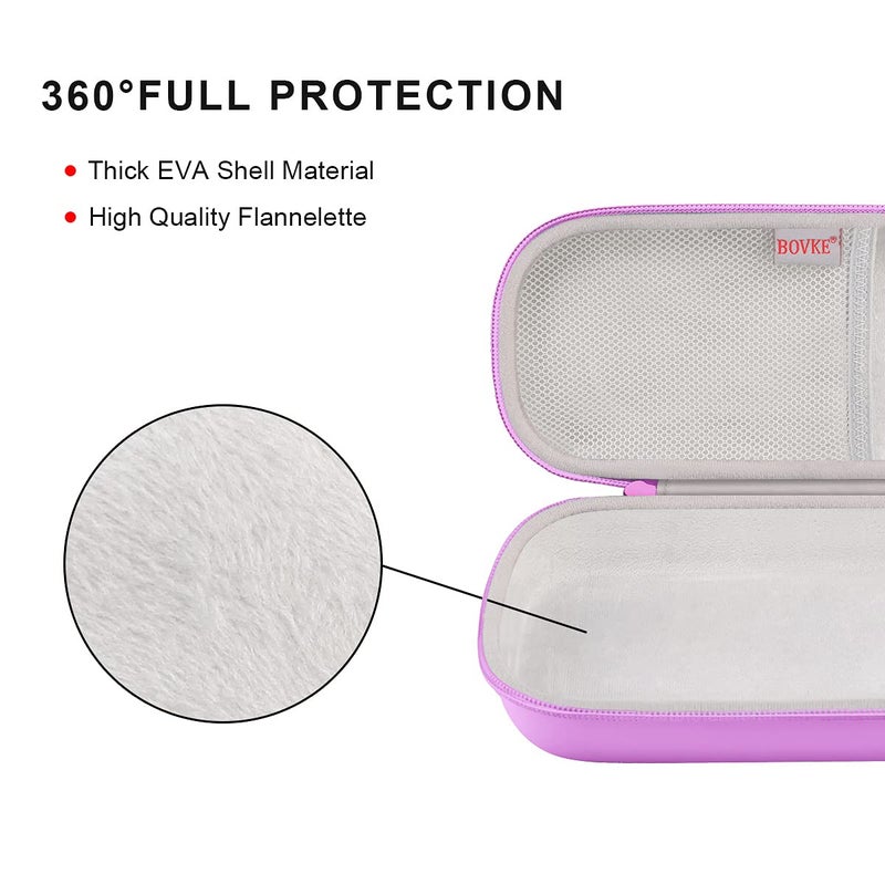 BOVKE Travel Carrying Case Compatible with 3M Littmann Classic III, Lightweight II S.E, MDF Acoustica Deluxe Stethoscopes - Extra Room for Medical Scissors EMT Trauma Shears and LED Penlight, Purple - Image 4
